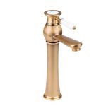 Baterie lavoar blat, monocomanda bronz antichizat