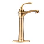 Baterie lavoar Venustar, montare pe blat, bronz antichizat - imagine 5