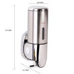 Dispenser sapun lichid Venustar,Silver 500ml - imagine 2