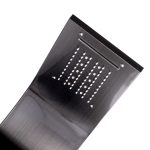 Panou dus Venustar, cu hidromasaj inox 5 functii Digital Thermo Black-satin, cu led - imagine 6