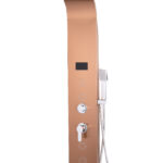 Panou dus Venustar,cu hidromasaj inox 5 functii Digital Thermo,cupru satin, cu led