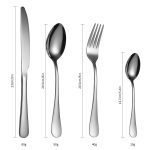 Set 24 tacamuri din inox,pentru 6 persoane, cu suport , Venustar,crom - imagine 3