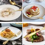 Set 4 tacamuri retro, Venustar,gold - imagine 2