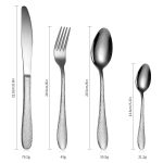 Set 4 tacamuri,stainless stel, Venustar, crom - imagine 2