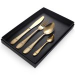 Set 4 tacamuri,stainless stel, Venustar,gold - imagine 6