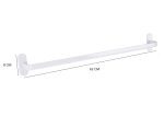 Suport simpulu pentru prosop, din aluminiu, Venustar,alb mat - imagine 2