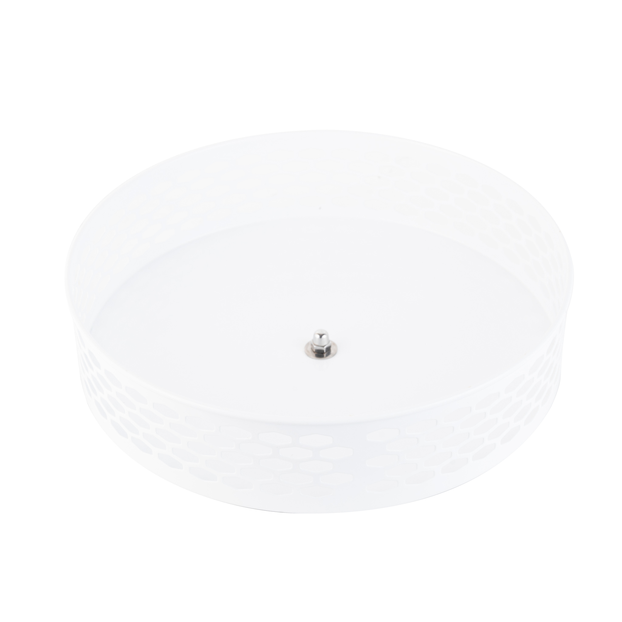 Organizator bucatarie alb, rotund, 26x7,5 cm (2) Organizator bucatarie alb, rotund, 26x7,5 cm - imagine 1