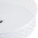 Organizator bucatarie alb, rotund, 26x7,5 cm - imagine 5