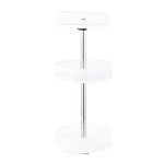 Organizator bucatarie alb, rotund,cu trei nivele 58X26X6,5 CM - imagine 2