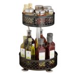Organizator bucatarie, rotund,cu doua nivele 38x26x8 cm - imagine 7