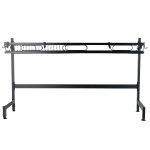 Suport vesela Venustar, cu un nivel deasupra chiuvetei, negru 55X28X 62 CM - imagine 2