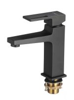 Baterie lavoar Venustar, montare chiuveta baie, negru mat - imagine 3