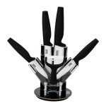 Set 5 cutite ceramica cu suport RAWI-0811B