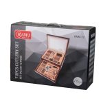 Set tacamuri din inox,72 piese cu diplomat, RAWI-72C - imagine 2