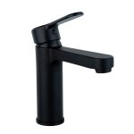 Batereie lavoar Venustar, montare chiuveta baie , negru mat