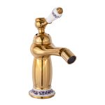 Baterie bideu, Venustar, gold cu broderie ceramica