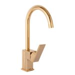 Baterie bucatarie Venustar, montare pe chiuveta, gold