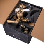 Baterie cada Venustar, montare pe perete, bronz - imagine 4