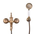 Baterie cada, Venustar, montare pe perete, bronz antichizat - imagine 2