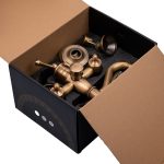 Baterie cada, Venustar, montare pe perete, bronz antichizat - imagine 6