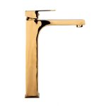 Baterie lavoar Venustar, montare pe blat, gold - imagine 6