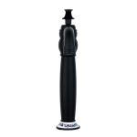 Baterie lavoar , Venustar, montare pe blat, negru mat cu broderie ceramica+ Ventil evacuare lavoar, negru mat cu broderie - imagine 6