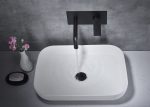 Baterie lavoar Venustar, incastrata in perete, negru mat - imagine 19
