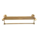 Etajera depozitare prosoape Venustar, montare pe perete, bronz antichizat - imagine 4