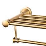 Etajera depozitare prosoape Venustar, montare pe perete, bronz antichizat - imagine 5
