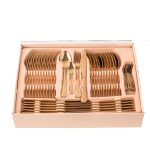 Set tacamuri stainless steel 84 piese, Venustar, gold - imagine 8