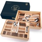 Set tacamuri stainless steel 84 piese, Venustar, crom