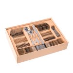 Set tacamuri stainless steel 84 piese, Venustar, crom - imagine 8