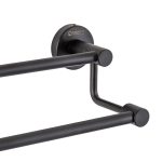 Suport prosop dublu Venustar, negru mat - imagine 4