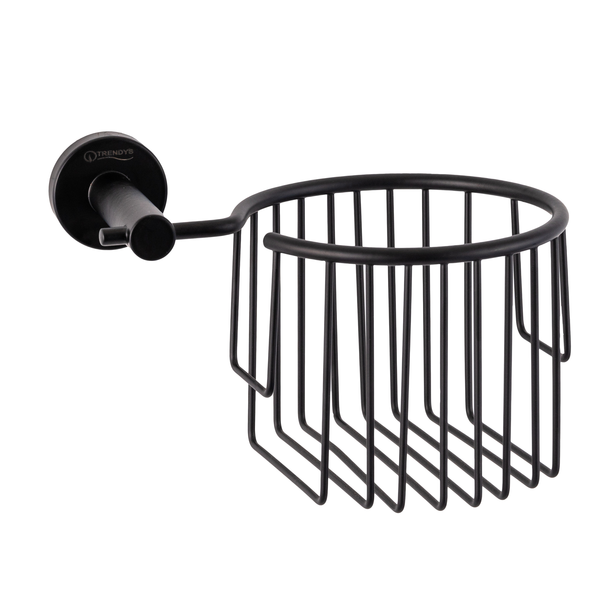 Suport rola hartie igienica, TRENDY’S, negru mat (1) Suport rola hartie igienica, Venustar, negru mat - imagine 1