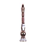 Baterie lebada Venustar, rose cu broderie ceramica - imagine 2
