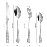 Set tacamuri din inox 24 piese, pentru 6 persoane, Venustar, luxury edition, crom - imagine 9