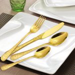 Set tacamuri din inox 24 piese, pentru 6 persoane, Venustar, luxury edition, gold - imagine 10