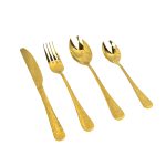 Set tacamuri din inox 24 piese, pentru 6 persoane, Venustar, luxury edition, gold - imagine 7