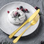 Set tacamuri din inox 24 piese, pentru 6 persoane, Venustar, luxury edition, gold - imagine 8