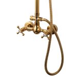 Coloana de dus Venustar, cu doua functii, montare pe perete, gold - imagine 6