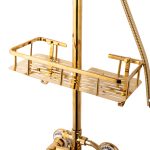 Coloana dus trei functii, gold Venustar, cu broderie ceramica - imagine 4