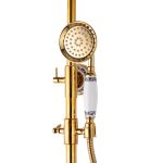 Coloana dus trei functii, gold Venustar, cu broderie ceramica - imagine 5