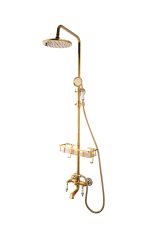 Coloana dus trei functii, gold Venustar, cu broderie ceramica