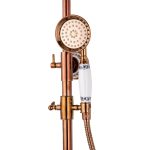 Coloana dus trei functii, rose Venustar, cu broderie ceramica - imagine 6