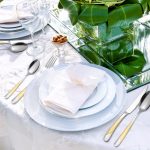 Set tacamuri din inox 24 piese, pentru 6 persoane, Venustar, luxury edition, crom-gold - imagine 9
