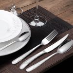 Set tacamuri din inox 48 piese, Venustar, luxury edition, chrome