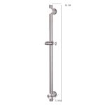Bara dus, Venustar, inox 304 - imagine 3