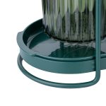 Suport tacamuri Venustar, cu doua recipiente, verde-negru - imagine 5