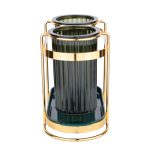 Suport tacamuri Venustar, cu doua recipiente, gold - imagine 8