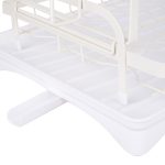 Suport vesela cu doua nivele, cu suport tacamuri, alb, 29X42X29 CM - imagine 5